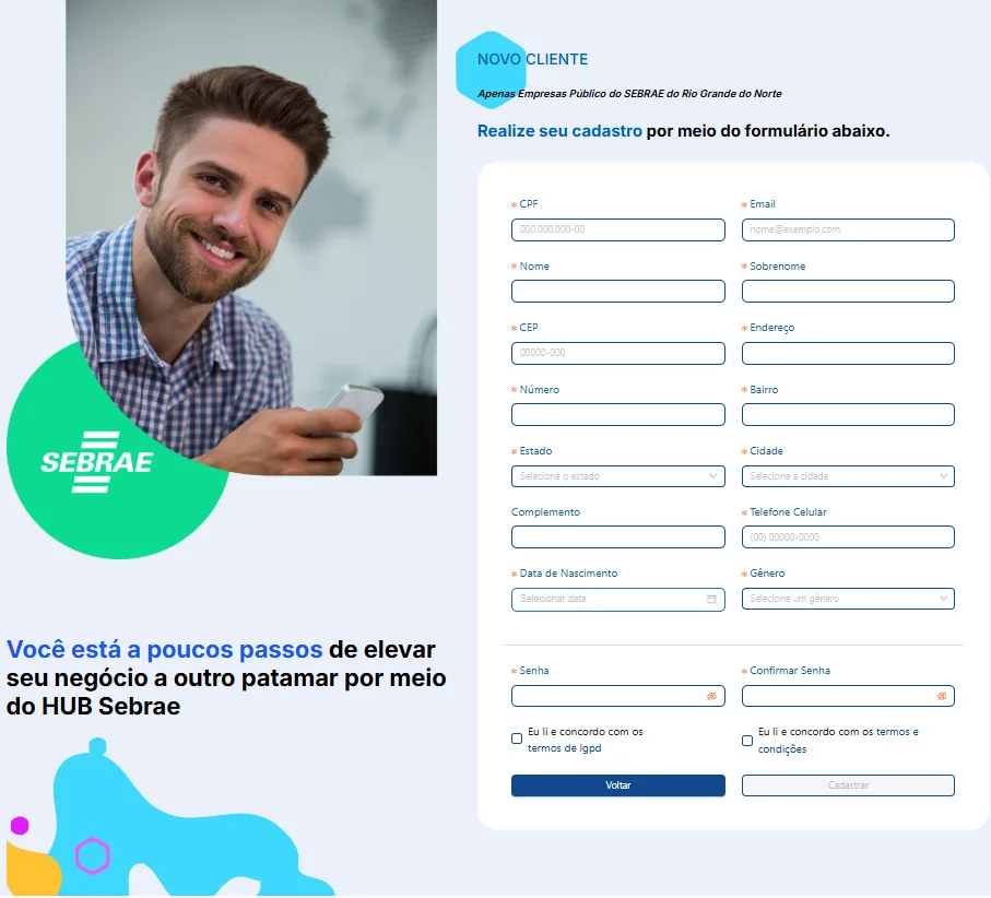 hub sebrae rn_cadastro