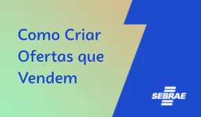 Arte de divulgação da palestra Como Criar Ofertas que Vendem